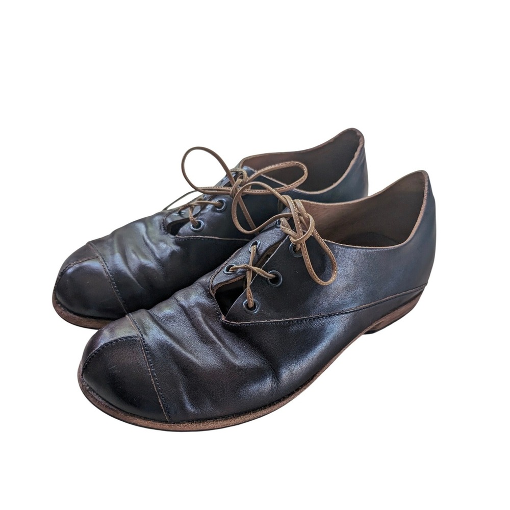 Cydwoq Wolf Womens Brown Leather Lace Up Oxfords Shoes Size 36 Hand Made USA 6 - Picture 4 of 11